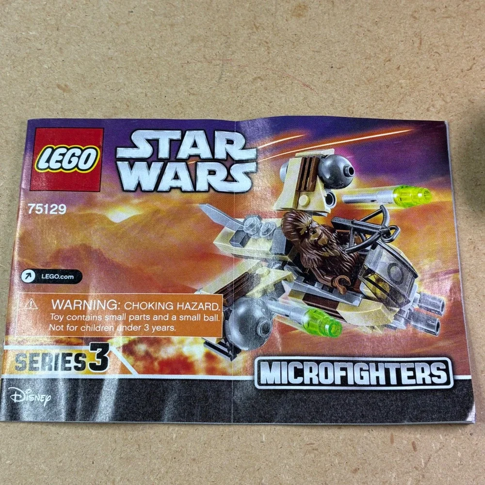 LEGO Star Wars 75129 Wookiee Gunship Microfighter Complete w/ Manual & Chewbacca
